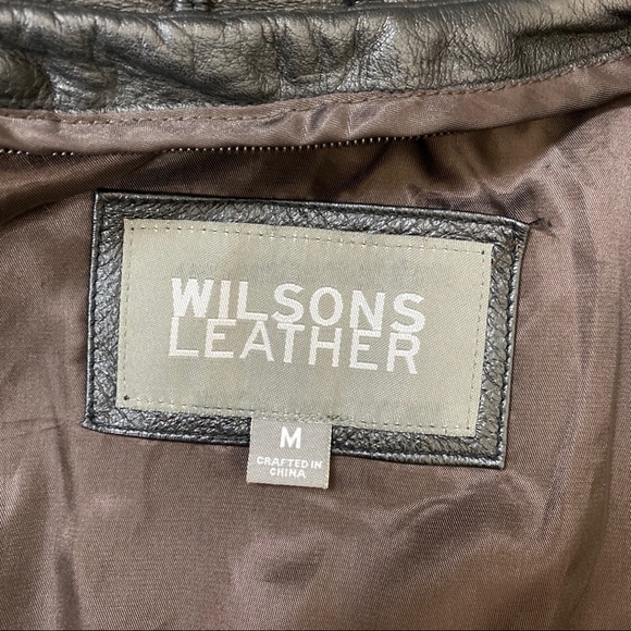 Vintage 80’s Wilsons 100% Leather Trench Coat - Picture 7 of 14